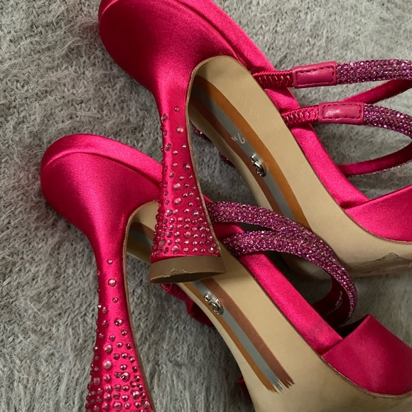 SAM EDELMAN • Women's Agustina Embellished High Heel Mules - Picture 4 of 8